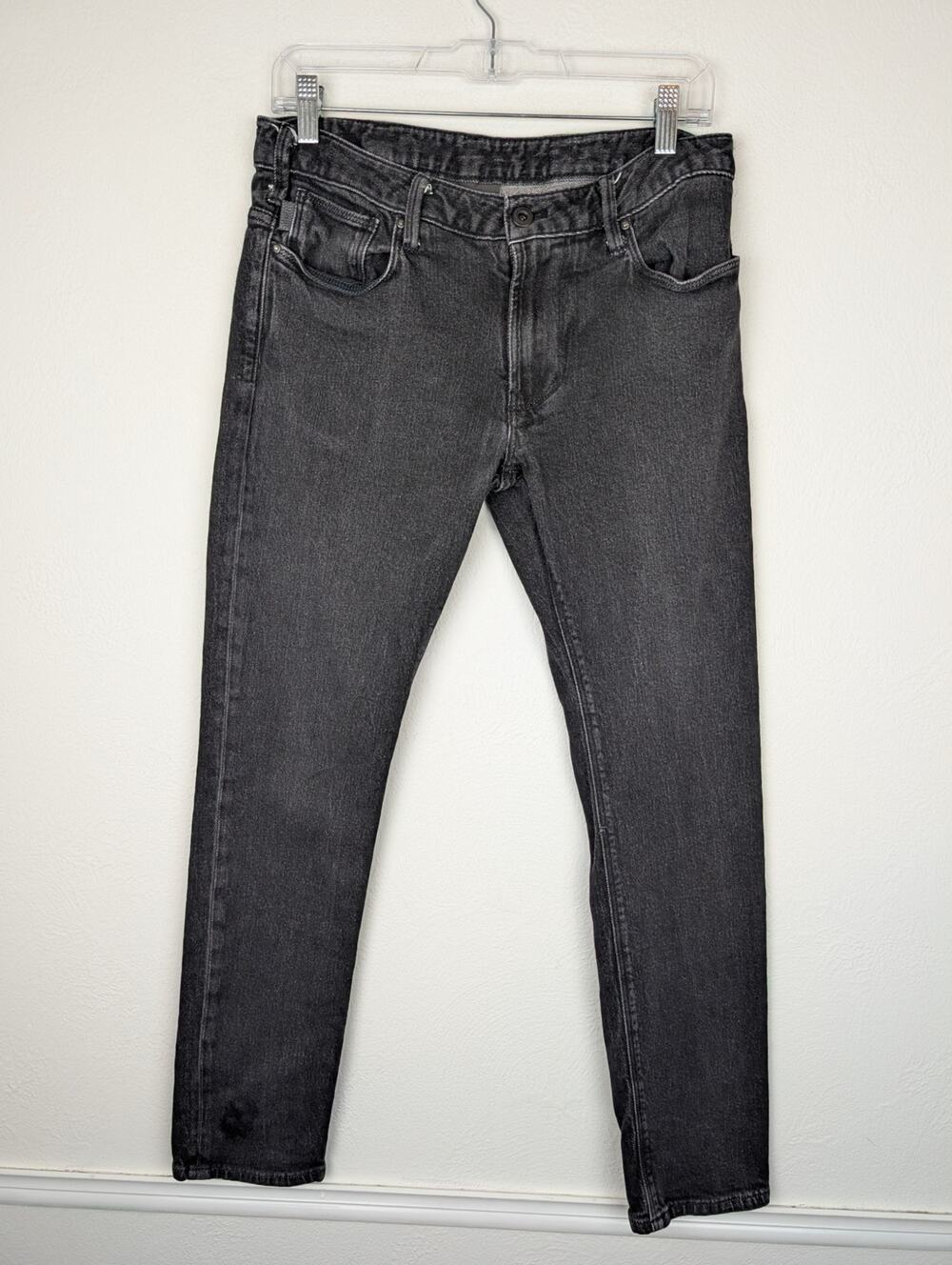 Emporio Armani Jeans Skinny Denim Dark Wash Grunge Designer Edgy Black Size 30